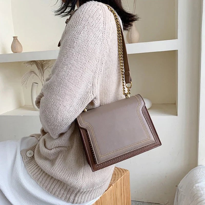 Retro Shoulder Square Bag