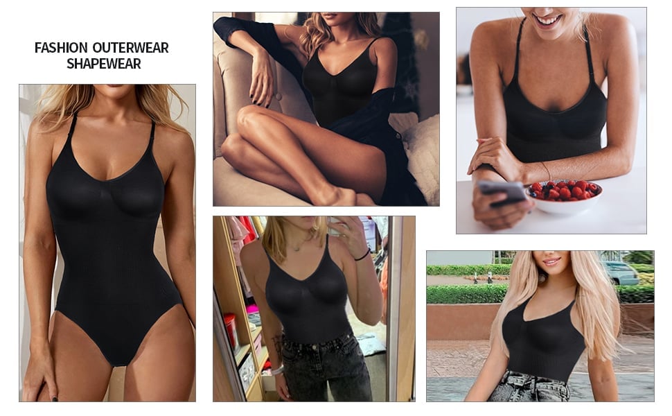 SHAPELLX Shapewear Bodysuit Tummy Control for Women Palestine