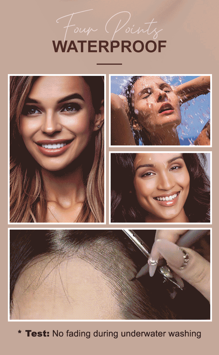 Waterproof Four-tip Eyebrow Pen Demo