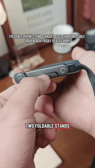 ⏰BLACK FRIDAY SALE🎁240W Super Fast Charging 2-in-1 Charging Cable & Phone Stand