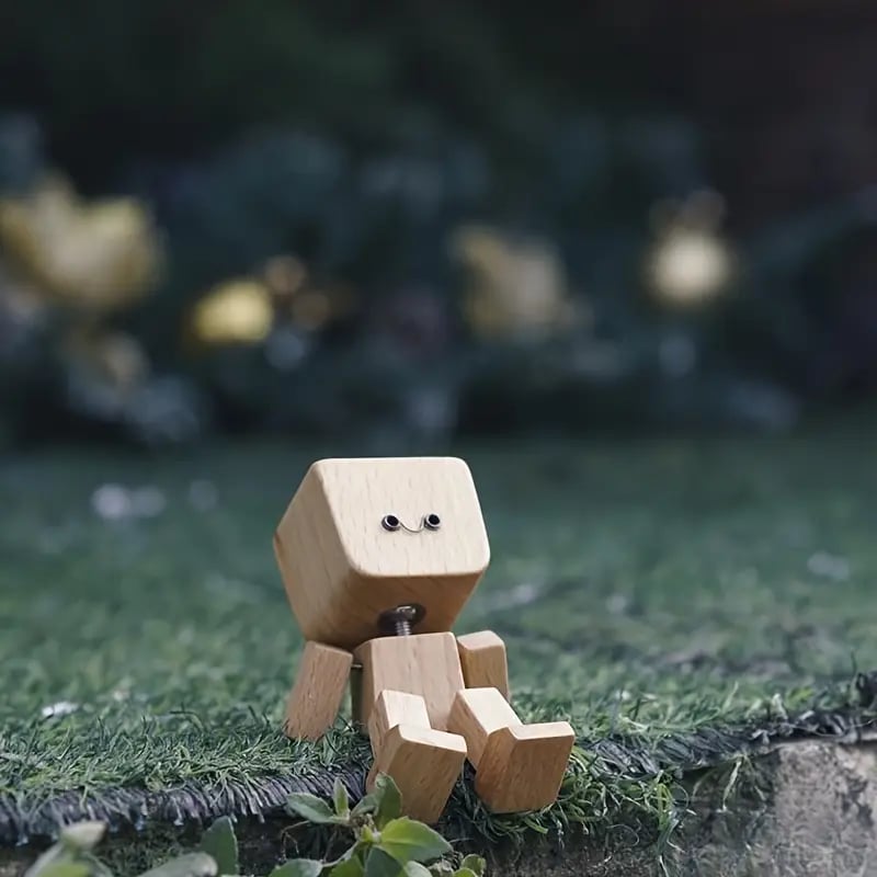 a little wooden figure that decorating your computer study desk or office a accessory and is an ideal gift for this creative and cute ornament is suitable for graduation birthdays and celebrations details 5