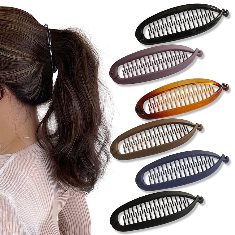 2025 New Banana Clip Vertical Ponytail Hair Clip