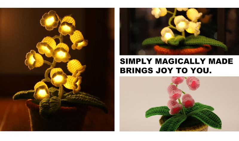 Product Introduction of Handmade Crochet Lily Night Light | Eternal Bloom Gift for Mom/Wife/Girlfriend (Valentine's Day & Mother's Day) 6