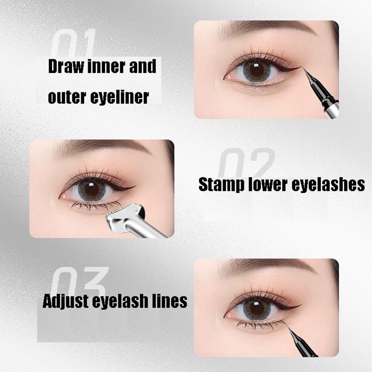 2-in-1 Eyeliner & Eyelash Stamp - Hasil Aplikasi