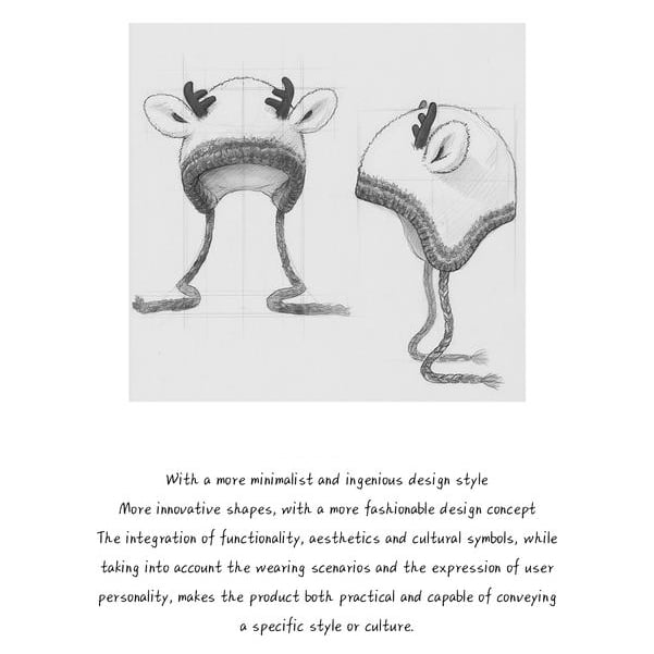 Christmas antler hat