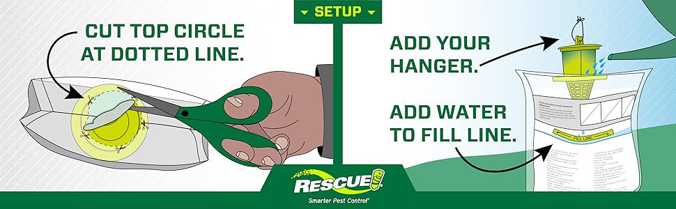 Cut top circle at dotted line - add hanger - add water to fill line