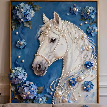 🏰✨DIY Beaded Art Kit - Castle Pearl Painting