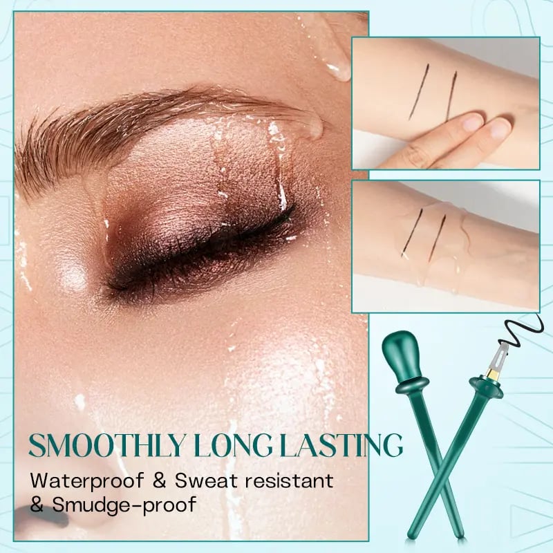 Product Introduction of Eyeliner Applicator Kit, Eyeliner Guide With Eyeliner Cream Reusable Silicone Eye Liner Tool Waterproof Eyeliner Easy No-Skip Eyeliner 6