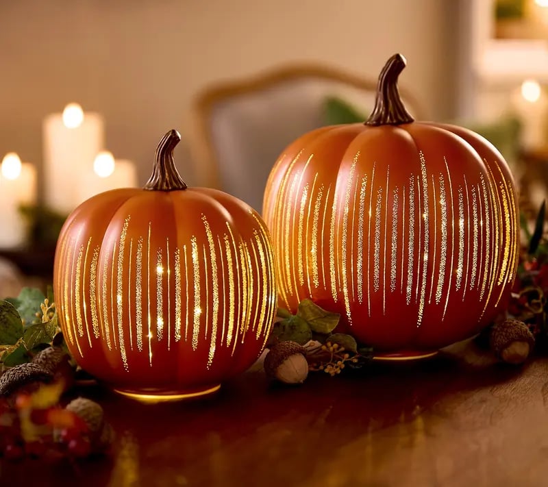 ✨✨2025 Hot Sale🔥 Valerie Glowing Starry Night Pumpkin Buy 2🚚 Free Shipping