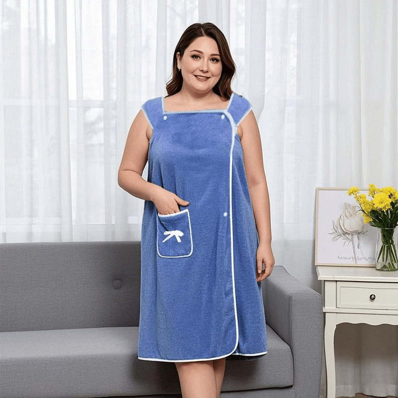 🎁Tragbarer Duschrock für Damen in Übergröße