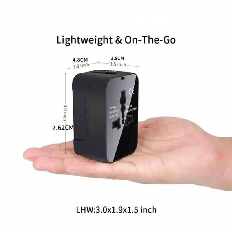 Product Introduction of Universal Travel Plug Adapter, 2 USB Ports World Travel AC Power Adapter, Non-Fusion AC Power Adapter, Tech Gadgets 8 Product Introduction of Universal Travel Plug Adapter, 2 USB Ports World Travel AC Power Adapter, Non-Fusion AC Power Adapter, Tech Gadgets 8