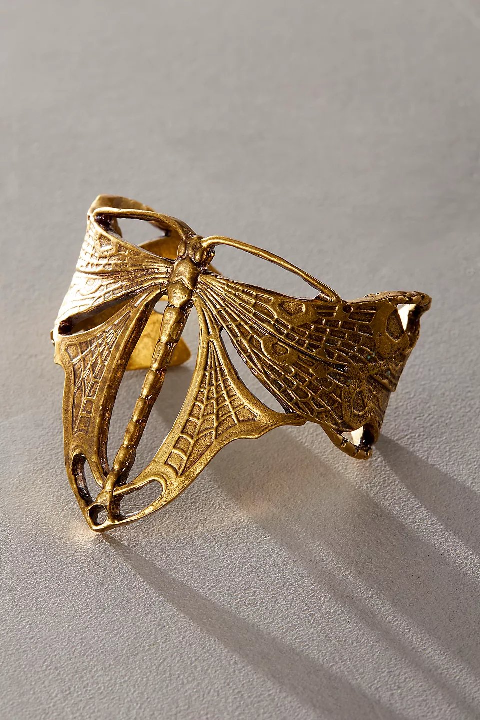 Gold Flying Dragonfly Bracelet