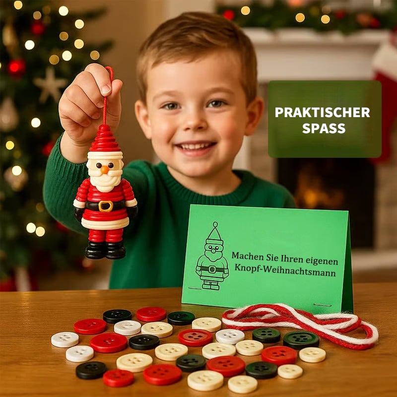 🔥Heißer Verkauf - 49% Rabatt☃️DIY-Knopf-Schneemann-Ornament-Kit
