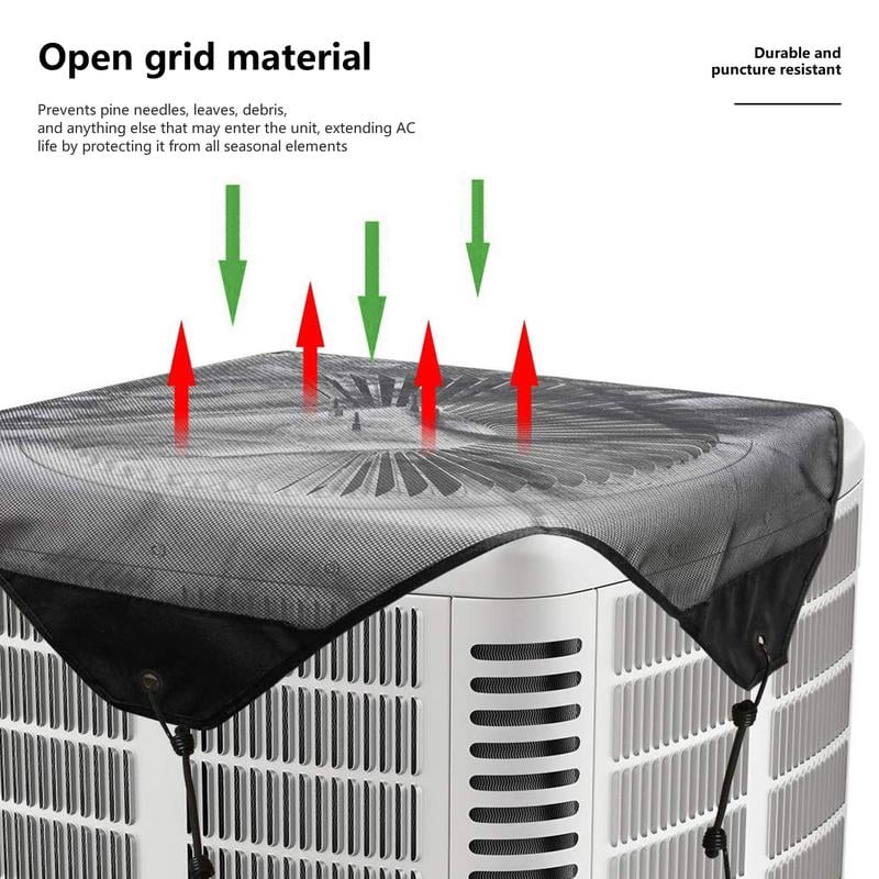 Product Introduction of 1PC External air conditioning network cover. ventilated cover at the top of the external machine. waterproof and durable outdoor Springtok 9
