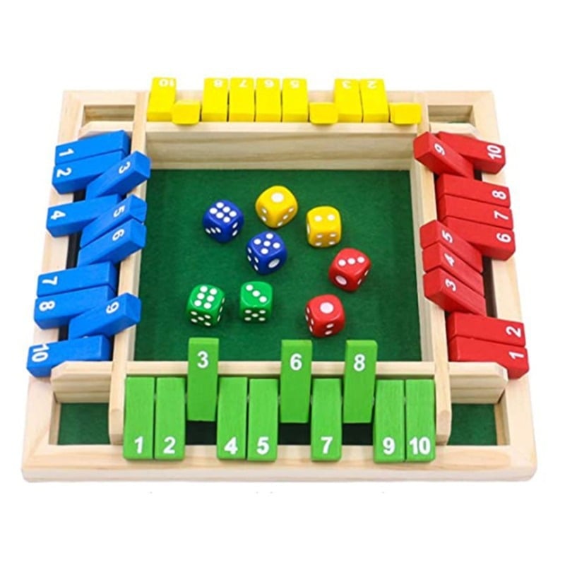 🥳SHUT THE BOX - HOLZWÜRFEL-BRETTSPIEL