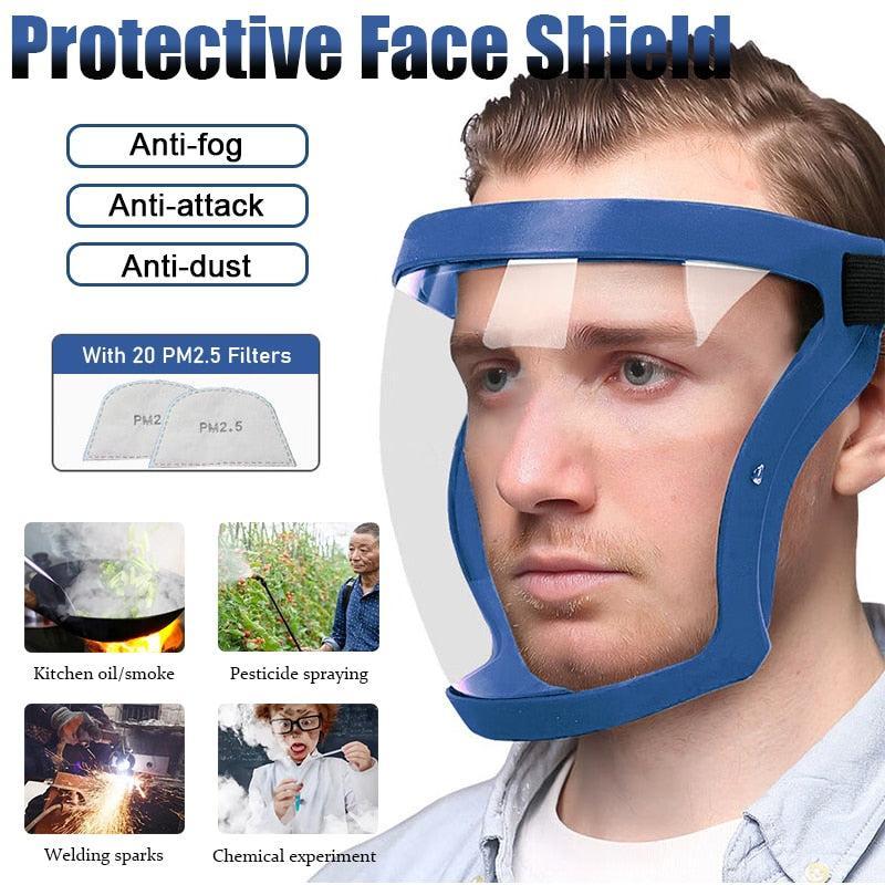 Protective Face Shield Dustproof Impact Resistance Woodworking Work Mask