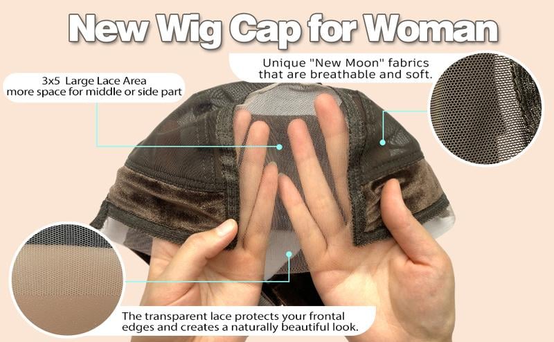 Product Introduction of 【Spring Sales】Wig Grip Cap For Keeping Wigs In Place More Full Cap-wide Transparent Lace For Frontal Closure Lace Wig Brown/Black No Glue Need Reuseable Lightweight And Breathable Fits The Scalp To Avoid Embarrassing Moments 5 Product Introduction of 【Spring Sales】Wig Grip Cap For Keeping Wigs In Place More Full Cap-wide Transparent Lace For Frontal Closure Lace Wig Brown/Black No Glue Need Reuseable Lightweight And Breathable Fits The Scalp To Avoid Embarrassing Moments 5