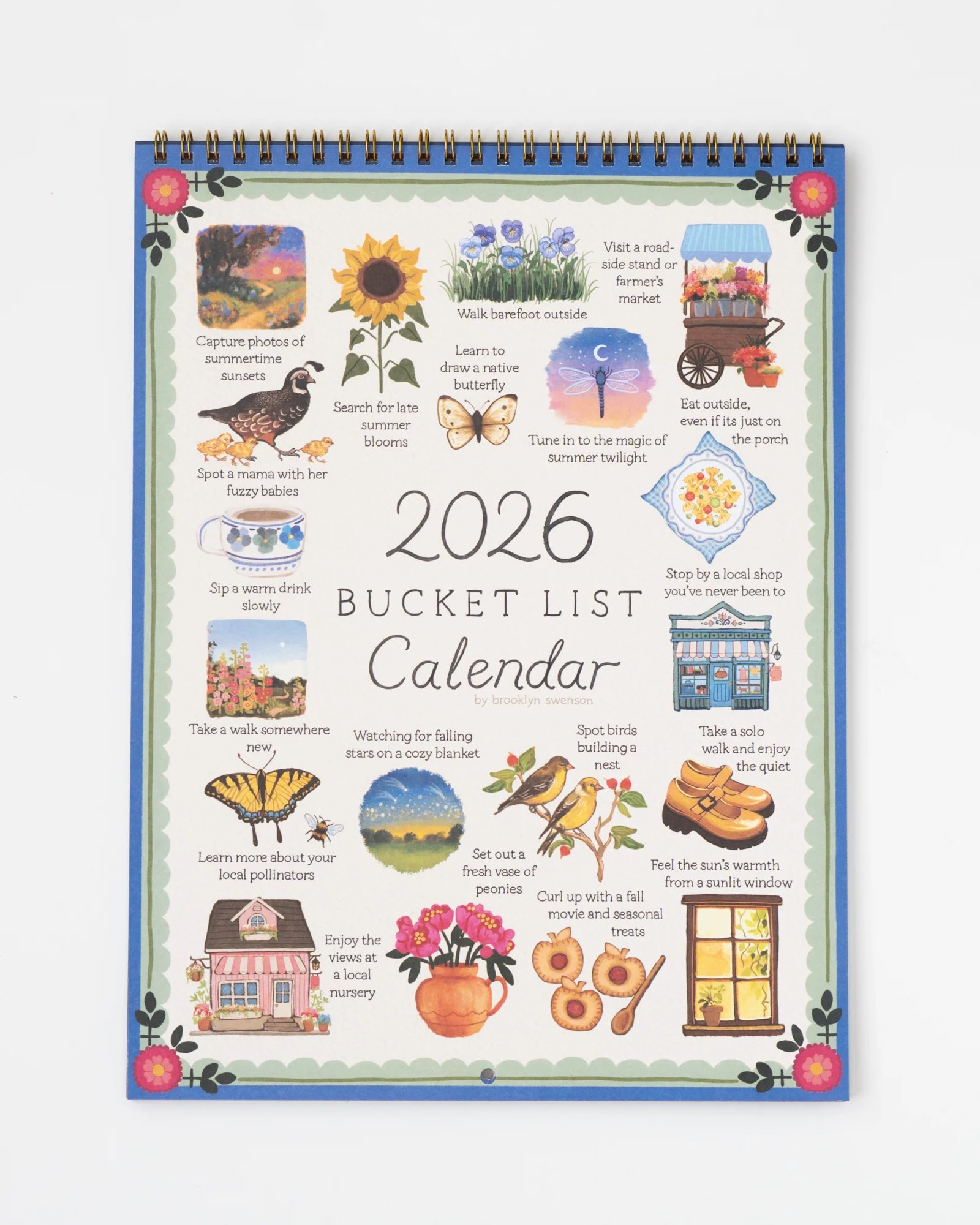 ✨2026 Bucket List Spiral Calendar: Slow Down & Savor the Seasons📅