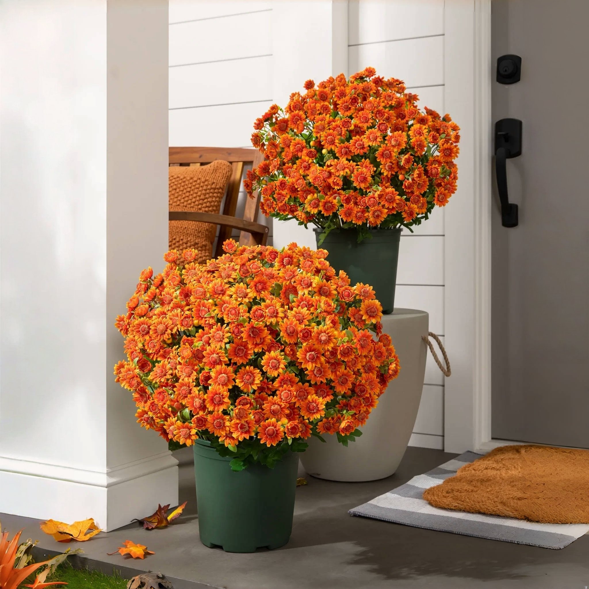 🔥Herbstvorverkauf 49 % RABATT💖Künstliche Sunset Mums für draußen🌸UV-beständig, wasserdicht, winddicht