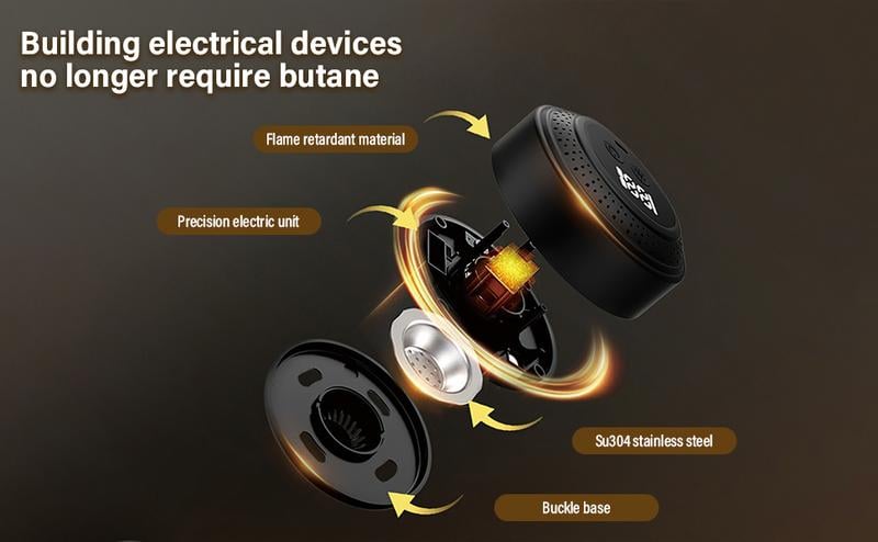 [TikTok U.S. Limited Edition] Cuisync Electric Whiskey Smoker Kit with 6 Flavors Wood Chips, Built-In Lighter Ignites, No Butane Required, Rechargeable Cocktail Smoker Kit, Birthday Bourbon Gifts, Father's Day Gifts for Men-Bronze