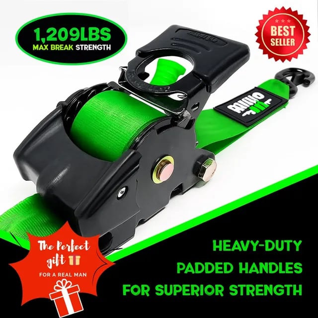🎁 Limited Time – Upgraded 2025 Retractable Ratchet Strap