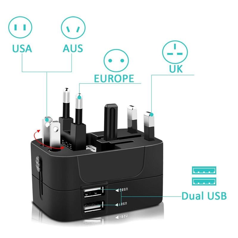 Product Introduction of Universal Travel Plug Adapter, 2 USB Ports World Travel AC Power Adapter, Non-Fusion AC Power Adapter, Tech Gadgets 13 Product Introduction of Universal Travel Plug Adapter, 2 USB Ports World Travel AC Power Adapter, Non-Fusion AC Power Adapter, Tech Gadgets 13