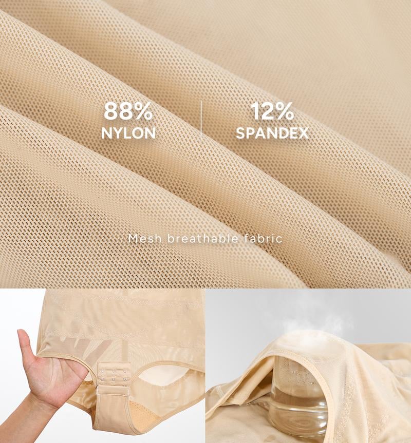 Product Introduction of [MAX] Nebility Springtok Women's Clothing Mesh Breathable Basic fajas para mujer One Piece Bodysuits, Minimalist Comfort Sleeveless Tops Womenswear 4