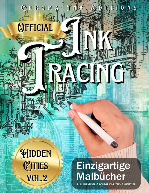 🎨✏️Ink Tracing Ausmalbuch – Für Anfänger & Stressabbau (📚 Hardcover – Ohne Durchschlag)