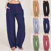 💖Last Day Promotion 49% OFF -Women's Cotton Linen Pants Summer Wide Leg