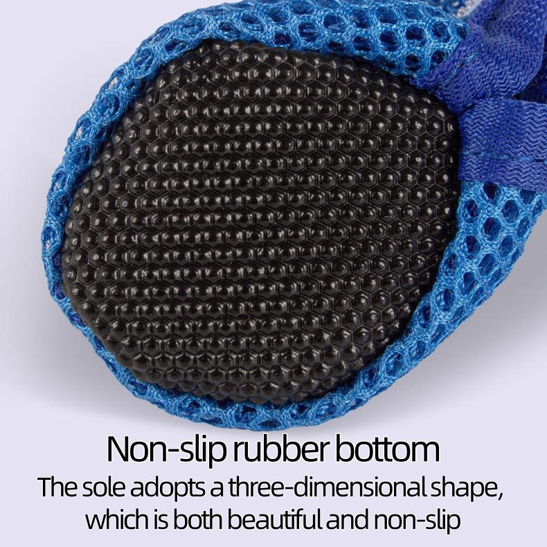 Product Introduction of Dog Shoes Breathable Mesh Boots,Summer Breathable Dog Boots Nonslip Sole Paw Protector for Small Medium 5