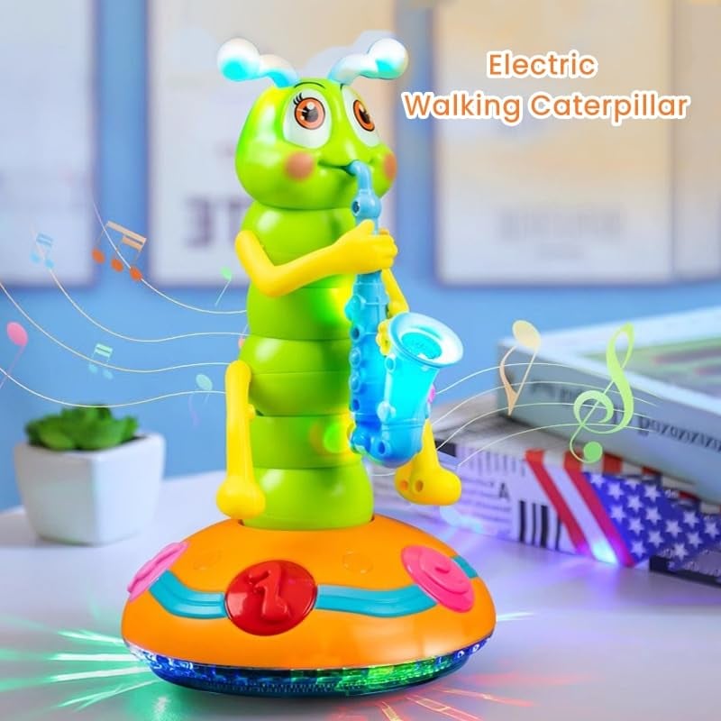 Colorful lights caterpillar toy