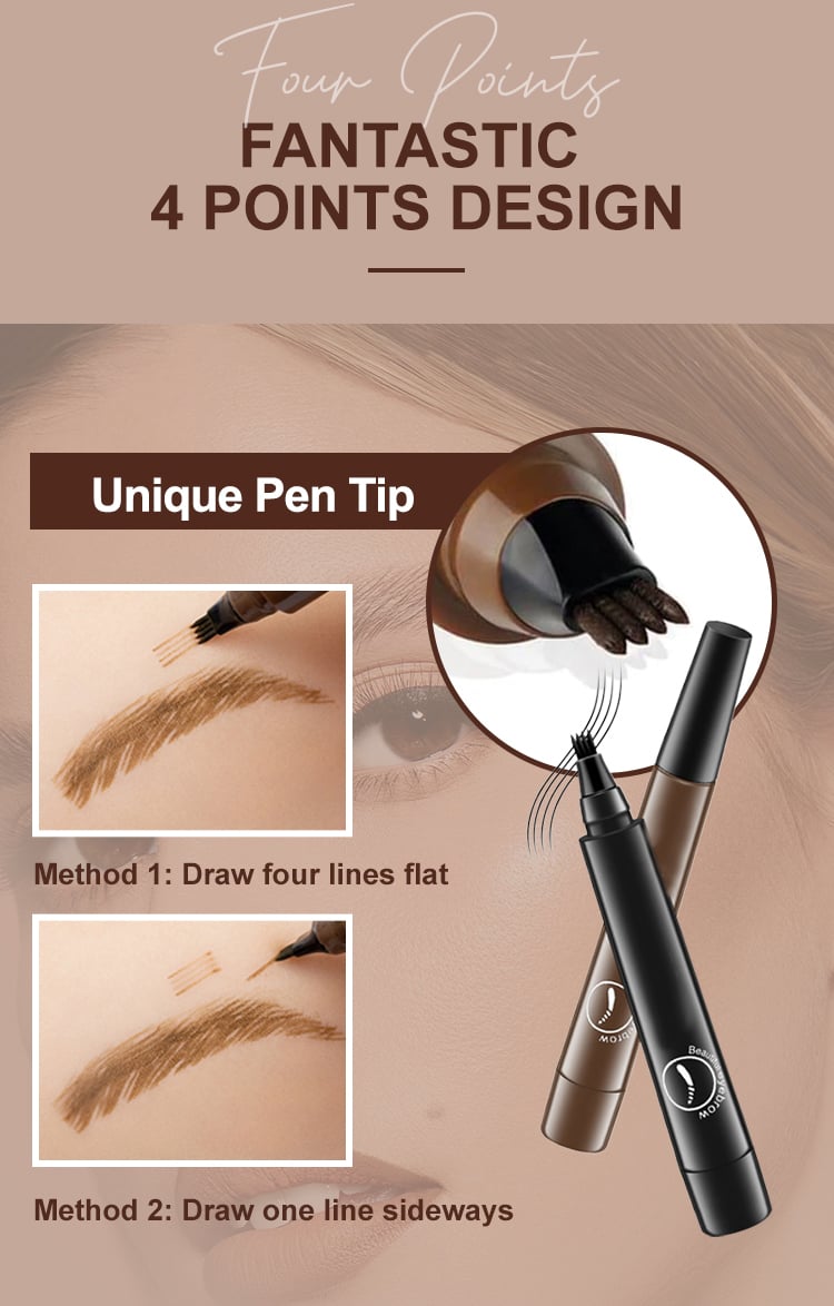 Waterproof Four-tip Eyebrow Pen