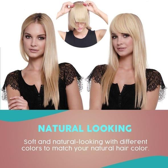 Seamless 3D Clip-In Bangs Hair Extensions(Clear Stock Now)3