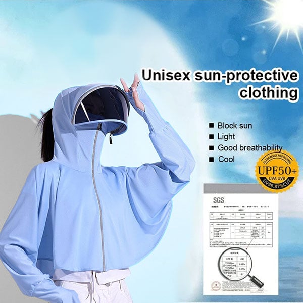 Ice Silk UV Protection Hooded Windbreaker Jacket