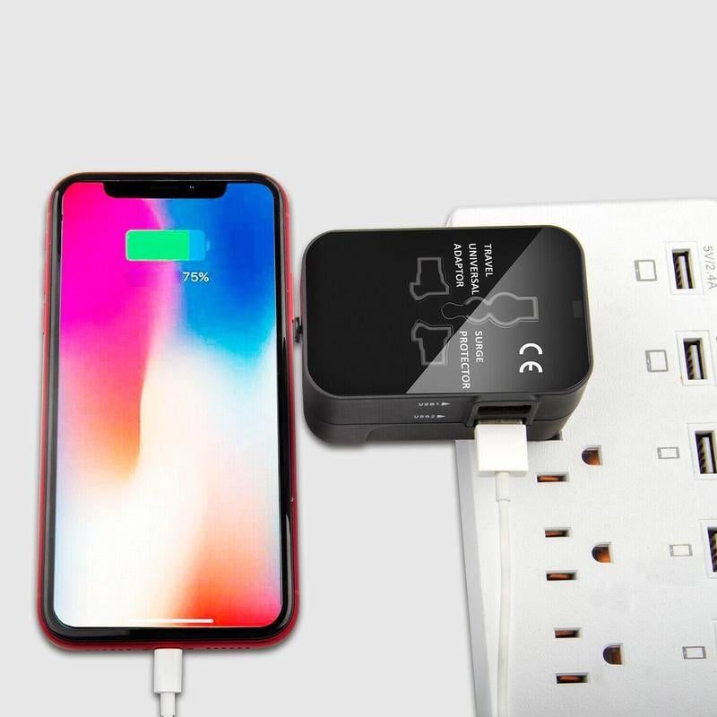 Product Introduction of Universal Travel Plug Adapter, 2 USB Ports World Travel AC Power Adapter, Non-Fusion AC Power Adapter, Tech Gadgets 10 Product Introduction of Universal Travel Plug Adapter, 2 USB Ports World Travel AC Power Adapter, Non-Fusion AC Power Adapter, Tech Gadgets 10