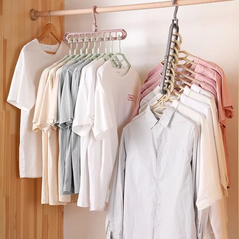 👕 9-in-1 Smart Hanger Pro™ – Dein Kleiderschrank-Gamechanger! 😍