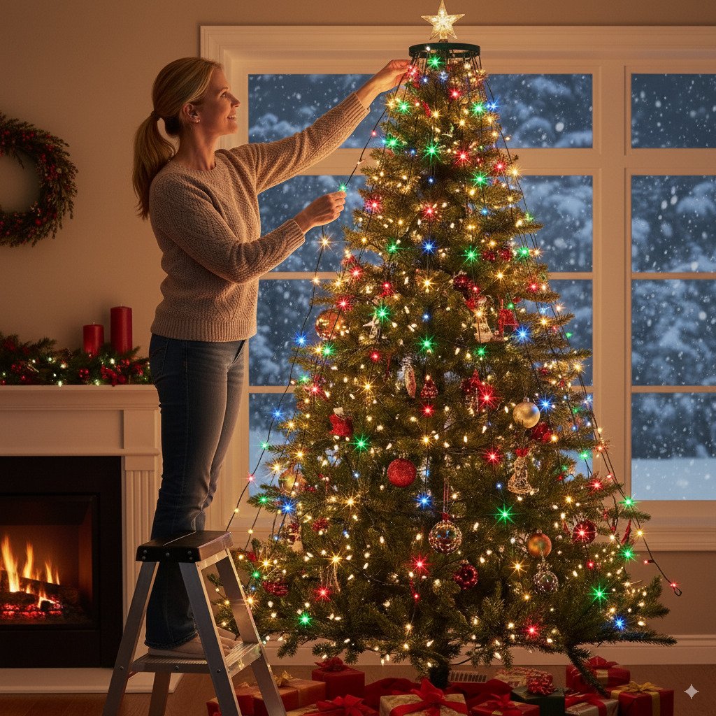 🎄Feiertags-Vorverkauf: Sparen Sie 49 %🔥Weihnachtsbaum-Wasserfalllichter mit Ring(Wasserdicht)